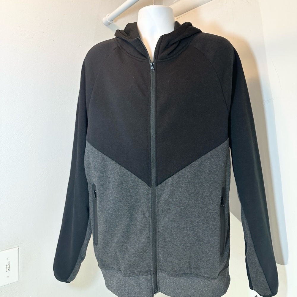 Cougar Sport Performance Black & Grey Fleece Hoodie XXL NWT - Picture 7 of 16